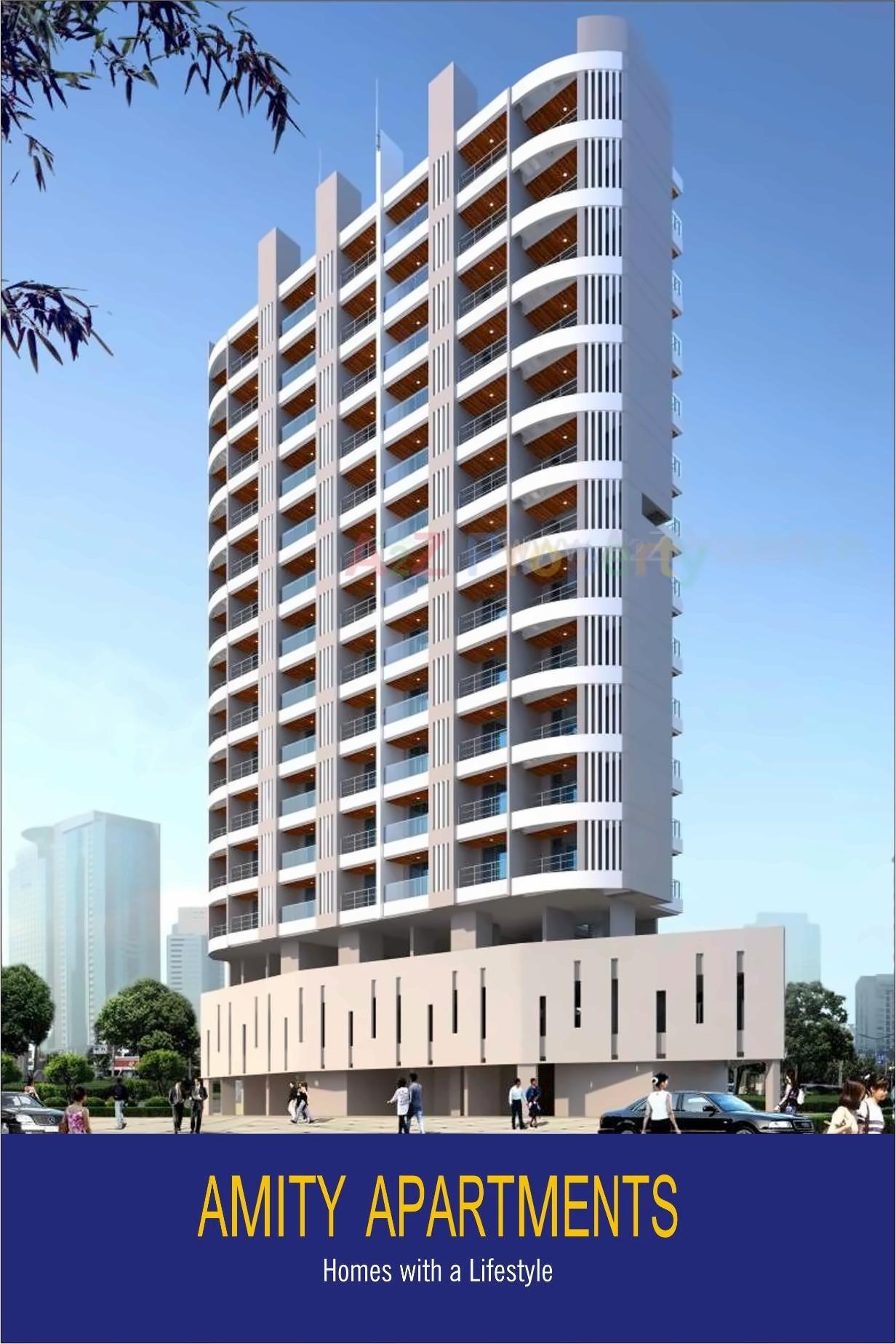 3D Elevation of real estate project Amity Apartments located at Andheri, MumbaiSuburban, Maharashtra