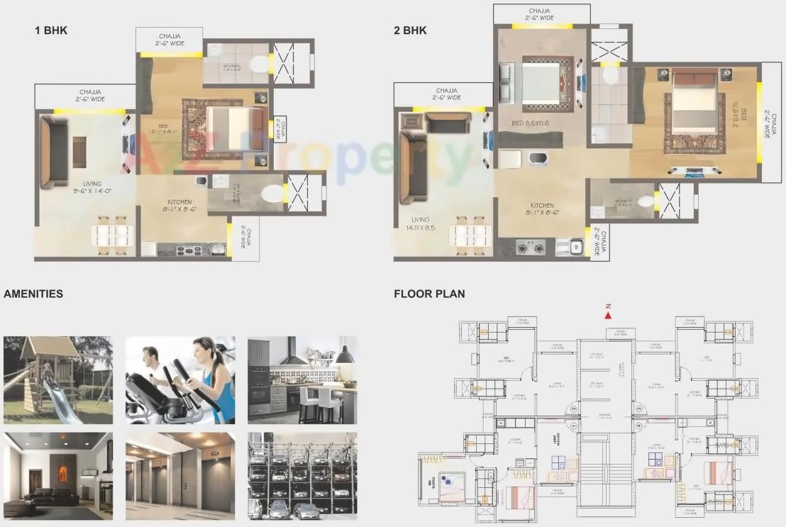 Layout of real estate project Anand Dham  1, Kings Heights located at Kurla, MumbaiSuburban, Maharashtra