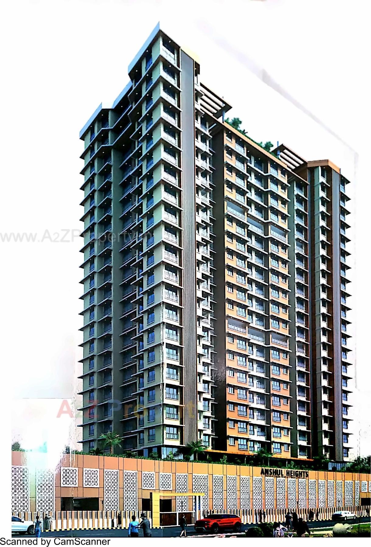 3D Elevation of real estate project Anshul Heights located at Borivali, MumbaiSuburban, Maharashtra