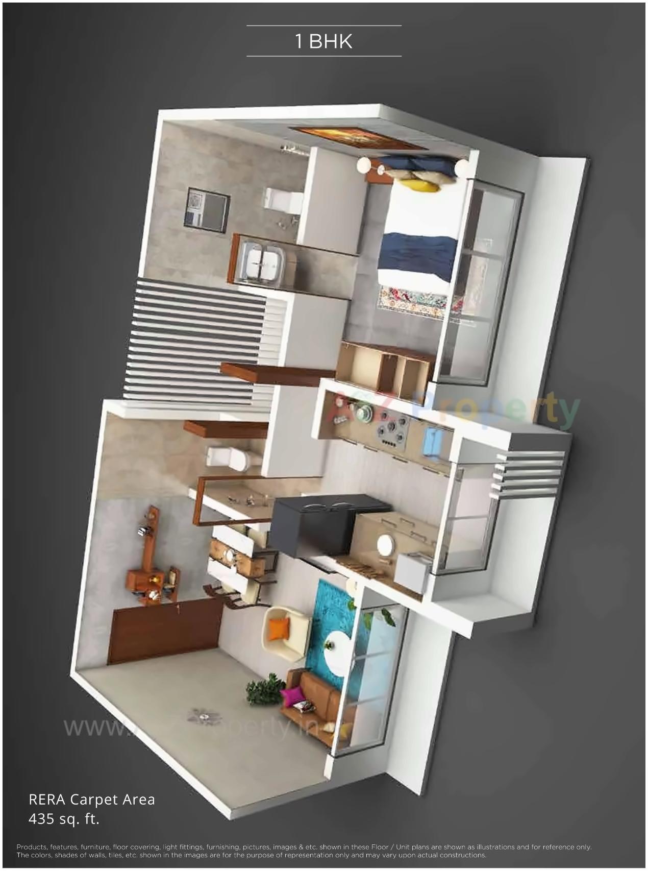 Layout of real estate project Anutham located at Kurla, MumbaiSuburban, Maharashtra