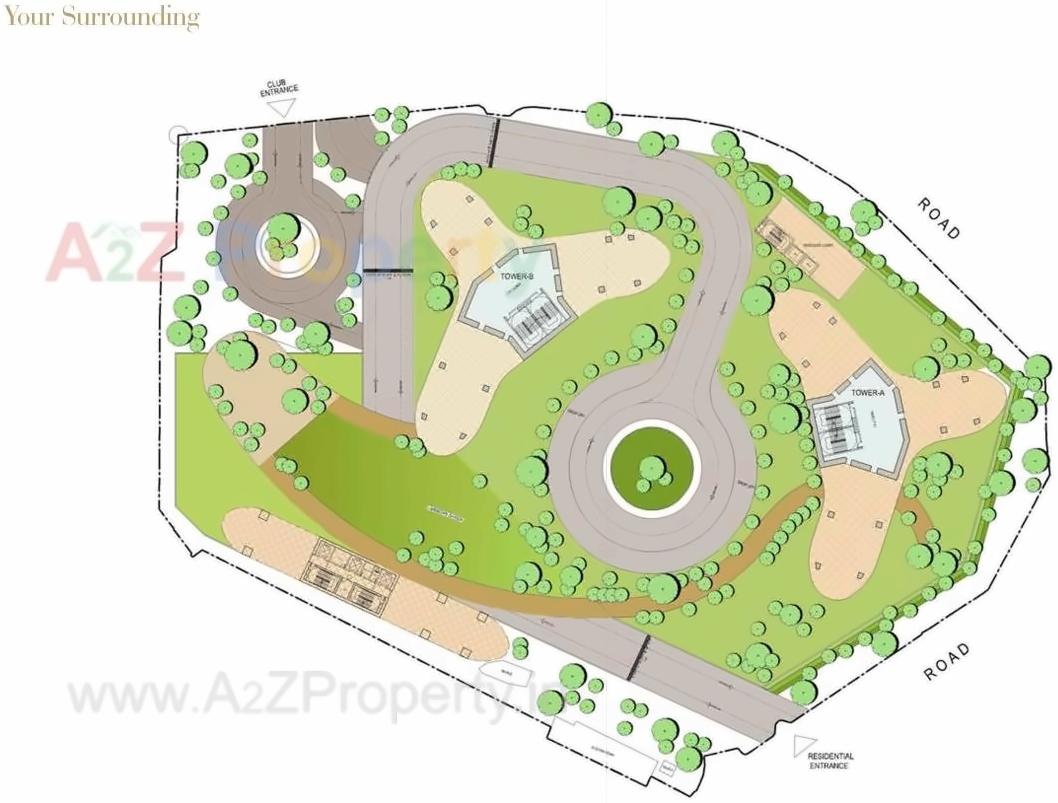 Layout of real estate project Aquaria Grande, B Floor 33 located at Borivali, MumbaiSuburban, Maharashtra