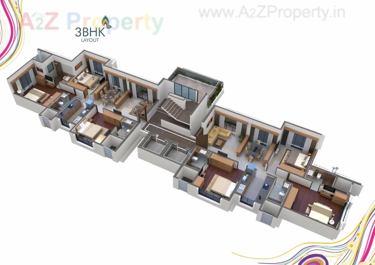 Layout of real estate project Arham Brindavan located at Kurla, MumbaiSuburban, Maharashtra