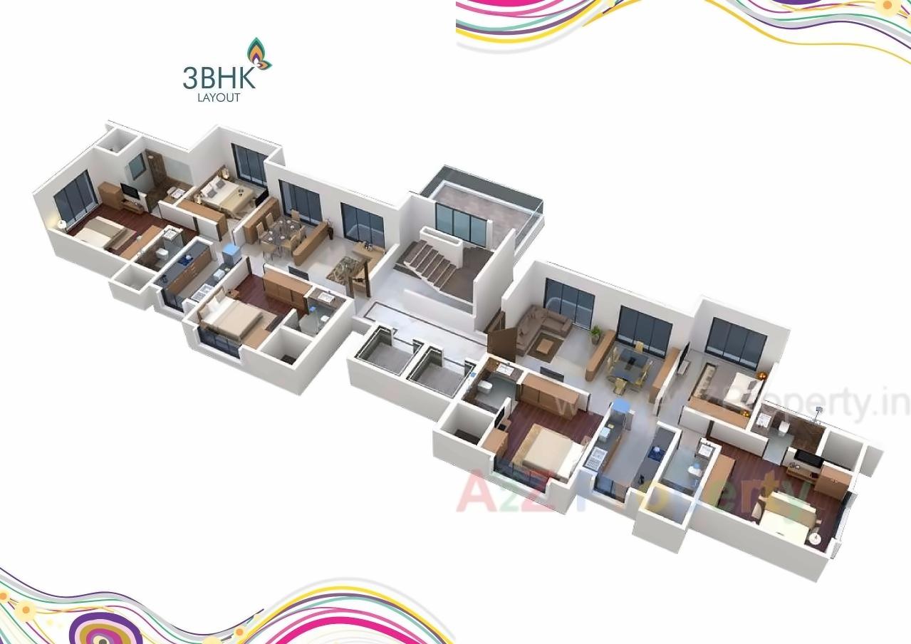 Layout of real estate project Arham Brindavan located at Kurla, MumbaiSuburban, Maharashtra