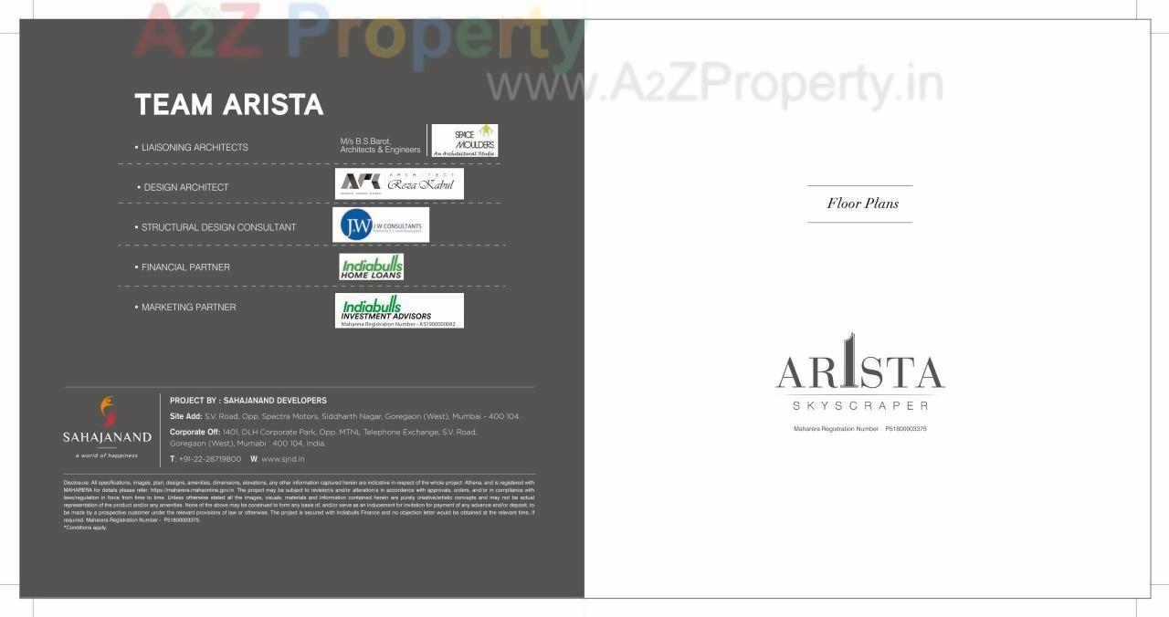  of real estate project Arista located at Borivali, MumbaiSuburban, Maharashtra