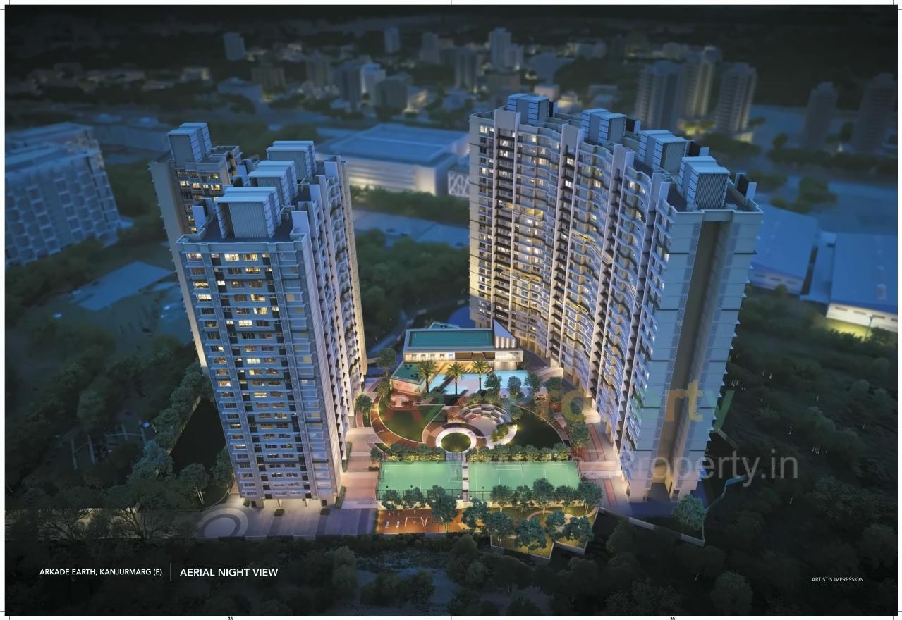 3D Elevation of real estate project Arkade Earth   Fern located at Kurla, MumbaiSuburban, Maharashtra
