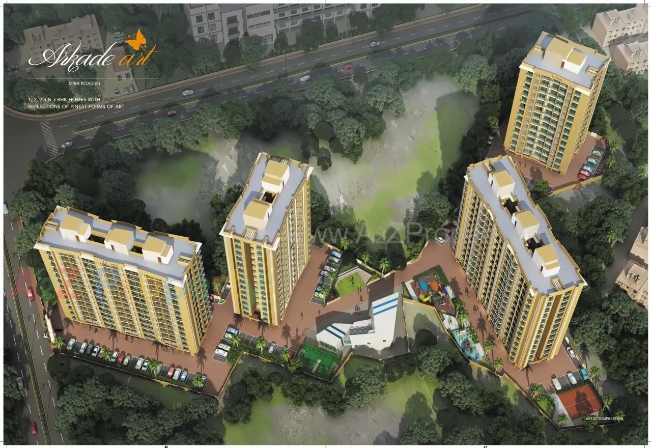 3D Elevation of real estate project Arkade Earth   Fern located at Kurla, MumbaiSuburban, Maharashtra