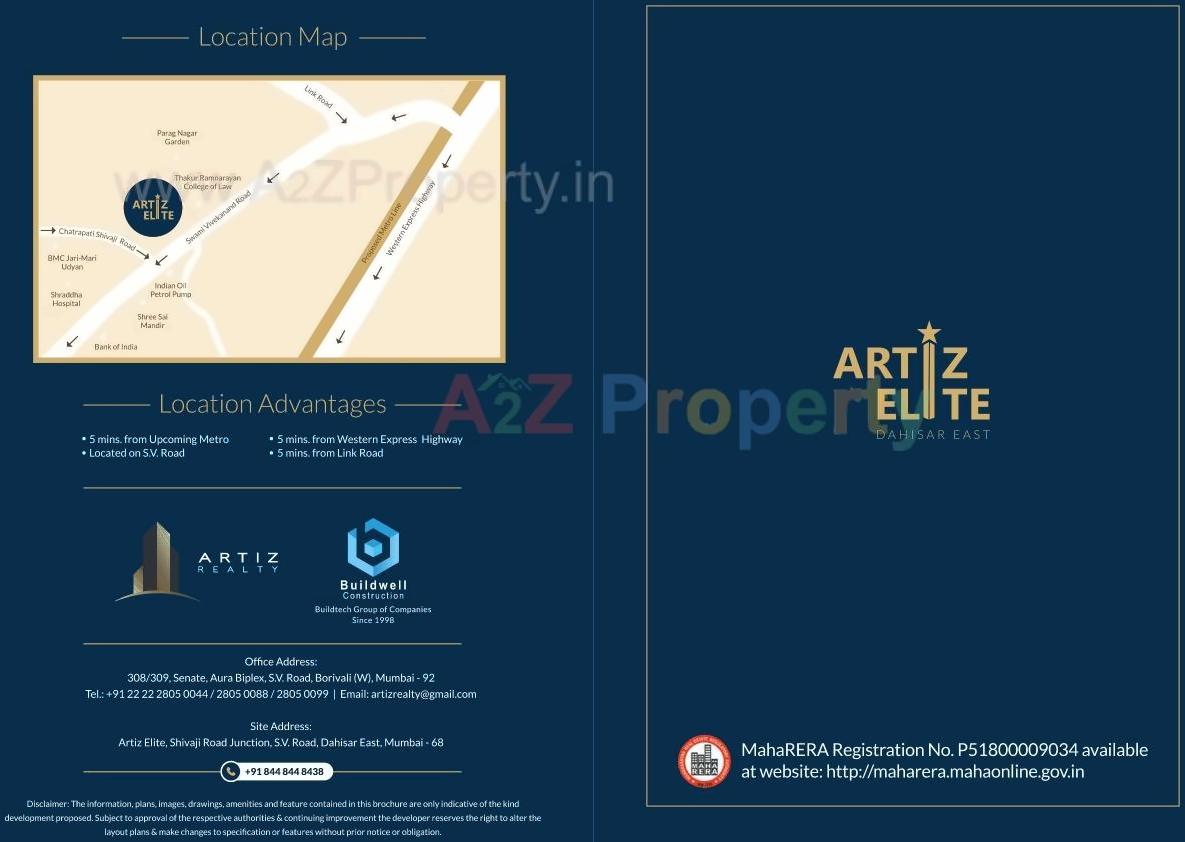  of real estate project Artiz Elite located at Borivali, MumbaiSuburban, Maharashtra