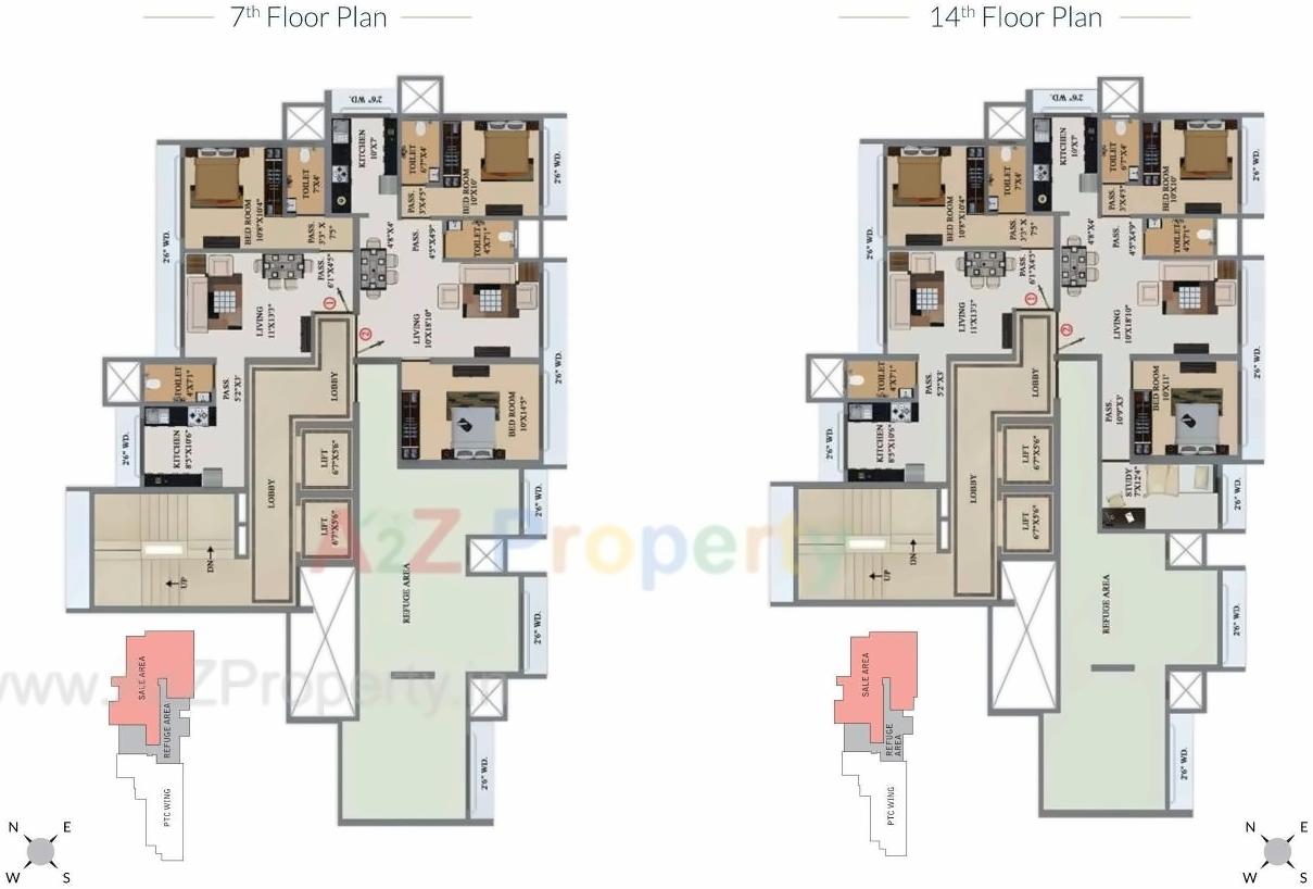 Layout of real estate project Artiz Elite located at Borivali, MumbaiSuburban, Maharashtra