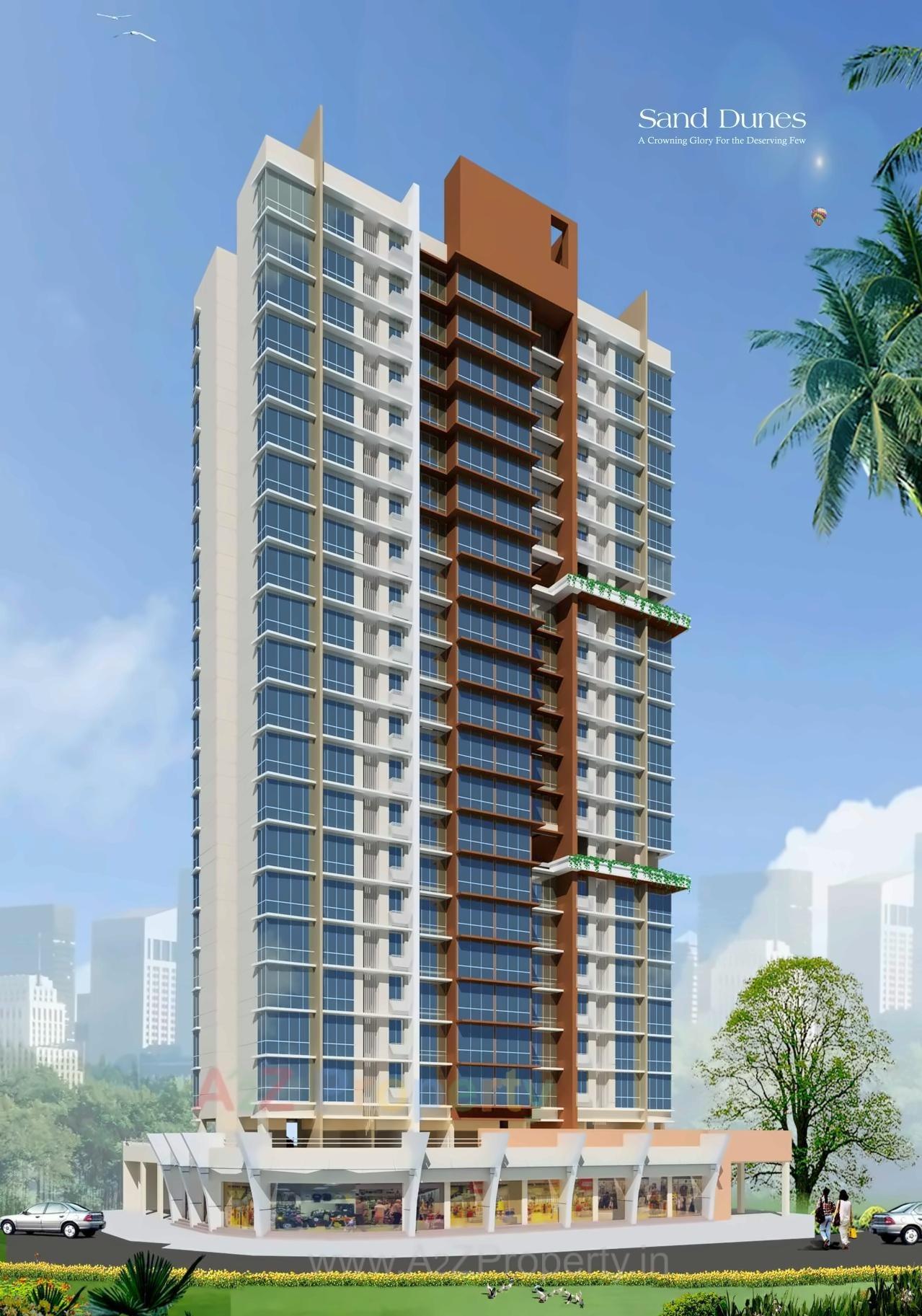 3D Elevation of real estate project Asmita Sand Dunes located at Borivali, MumbaiSuburban, Maharashtra