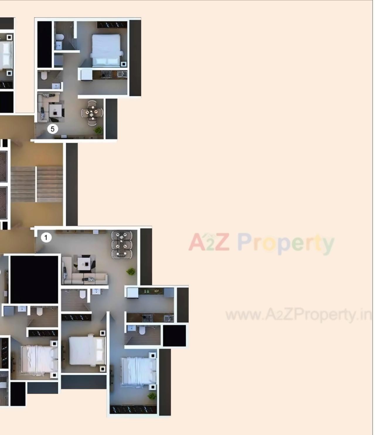 Layout of real estate project Avant Heritage located at Andheri, MumbaiSuburban, Maharashtra