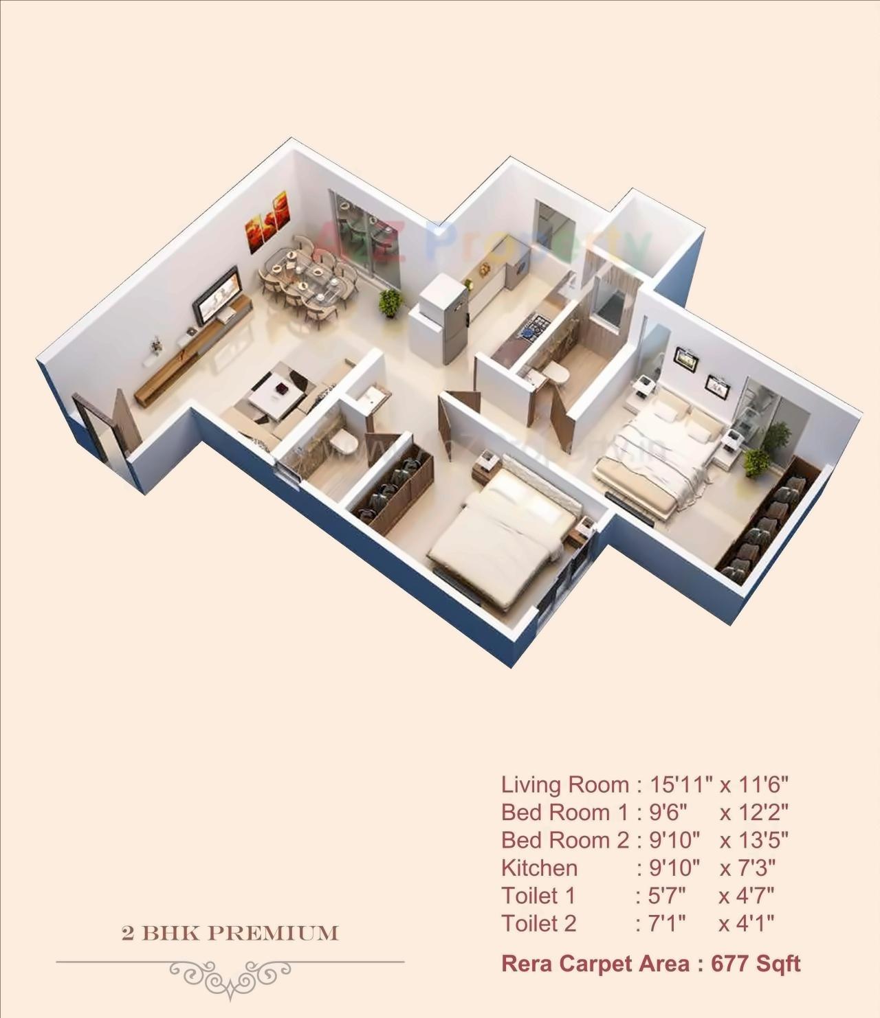 Layout of real estate project Avant Heritage located at Andheri, MumbaiSuburban, Maharashtra