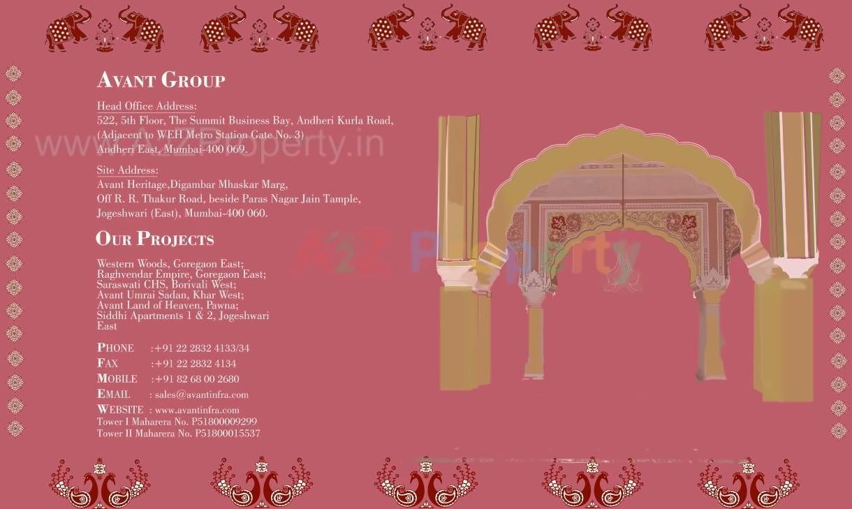  of real estate project Avant Heritage located at Andheri, MumbaiSuburban, Maharashtra