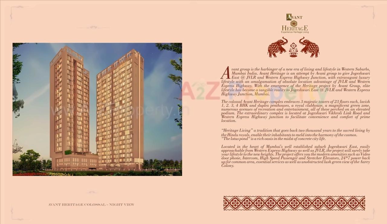  of real estate project Avant Heritage located at Andheri, MumbaiSuburban, Maharashtra