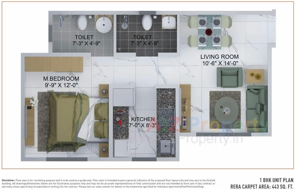Layout of real estate project Avante located at Kurla, MumbaiSuburban, Maharashtra