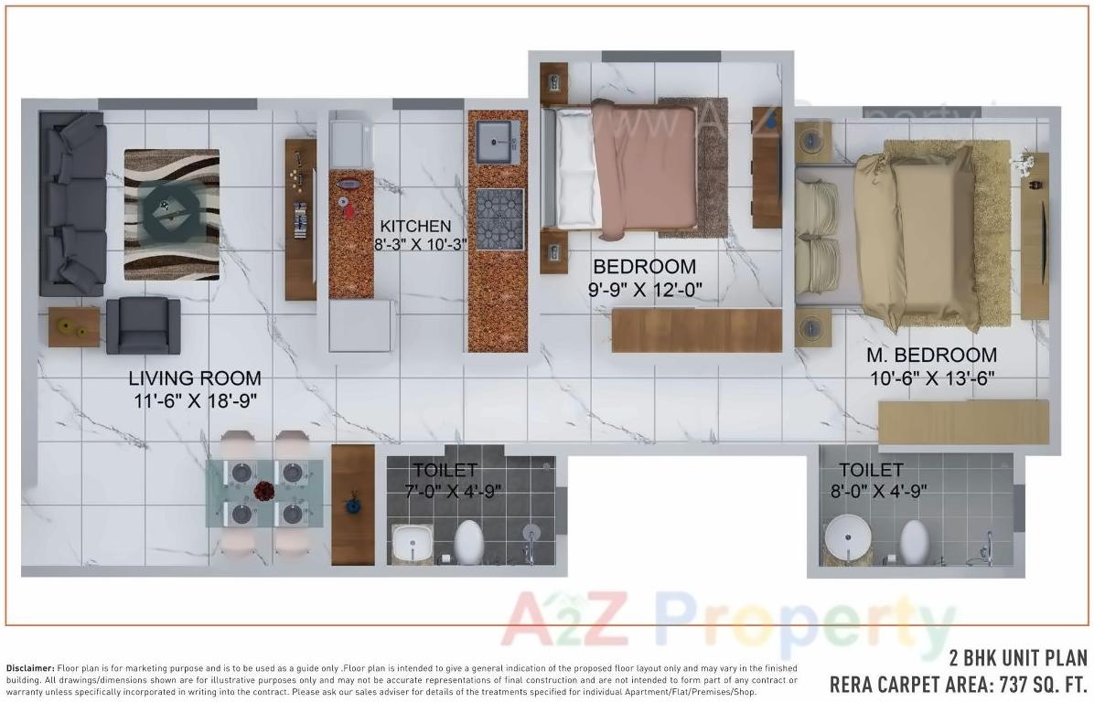 Layout of real estate project Avante located at Kurla, MumbaiSuburban, Maharashtra