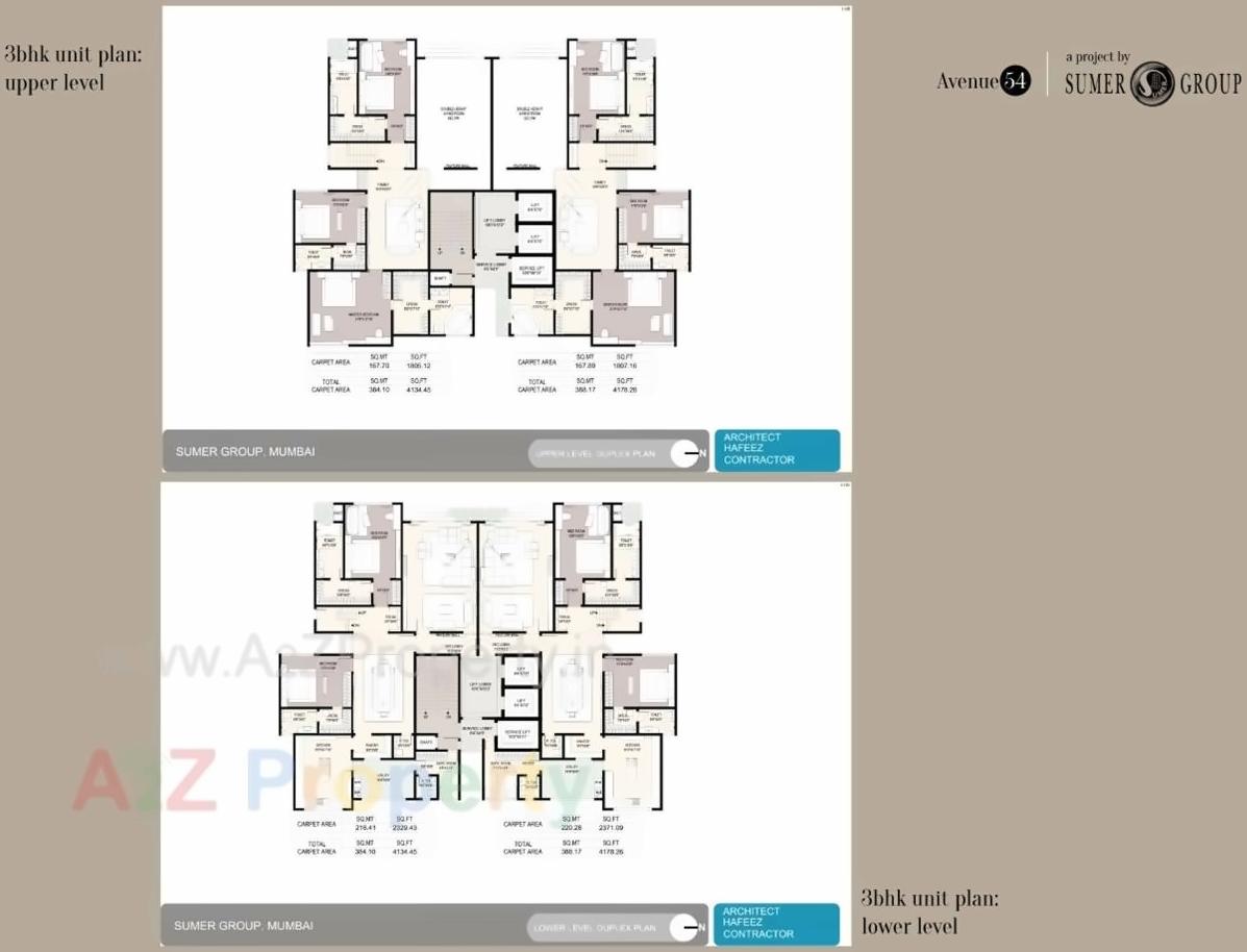 Layout of real estate project Avenue located at Andheri, MumbaiSuburban, Maharashtra