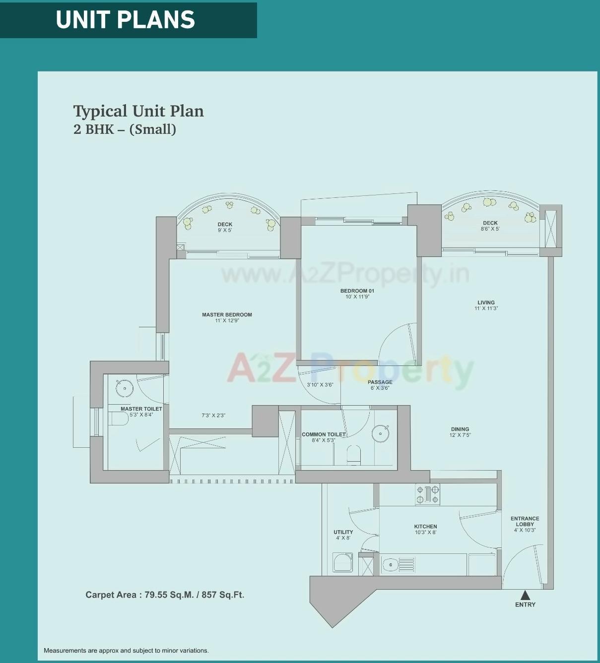 Layout of real estate project Aveza located at Kurla, MumbaiSuburban, Maharashtra