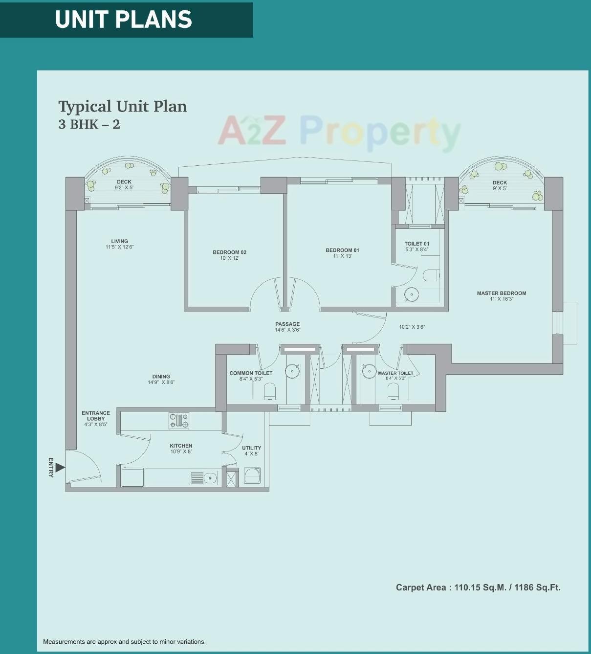 Layout of real estate project Aveza located at Kurla, MumbaiSuburban, Maharashtra