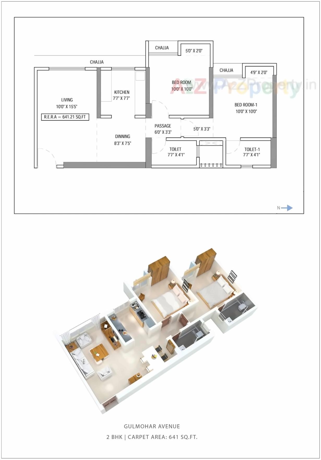 Layout of real estate project Bandra North Gulmohar Avenue located at Andheri, MumbaiSuburban, Maharashtra