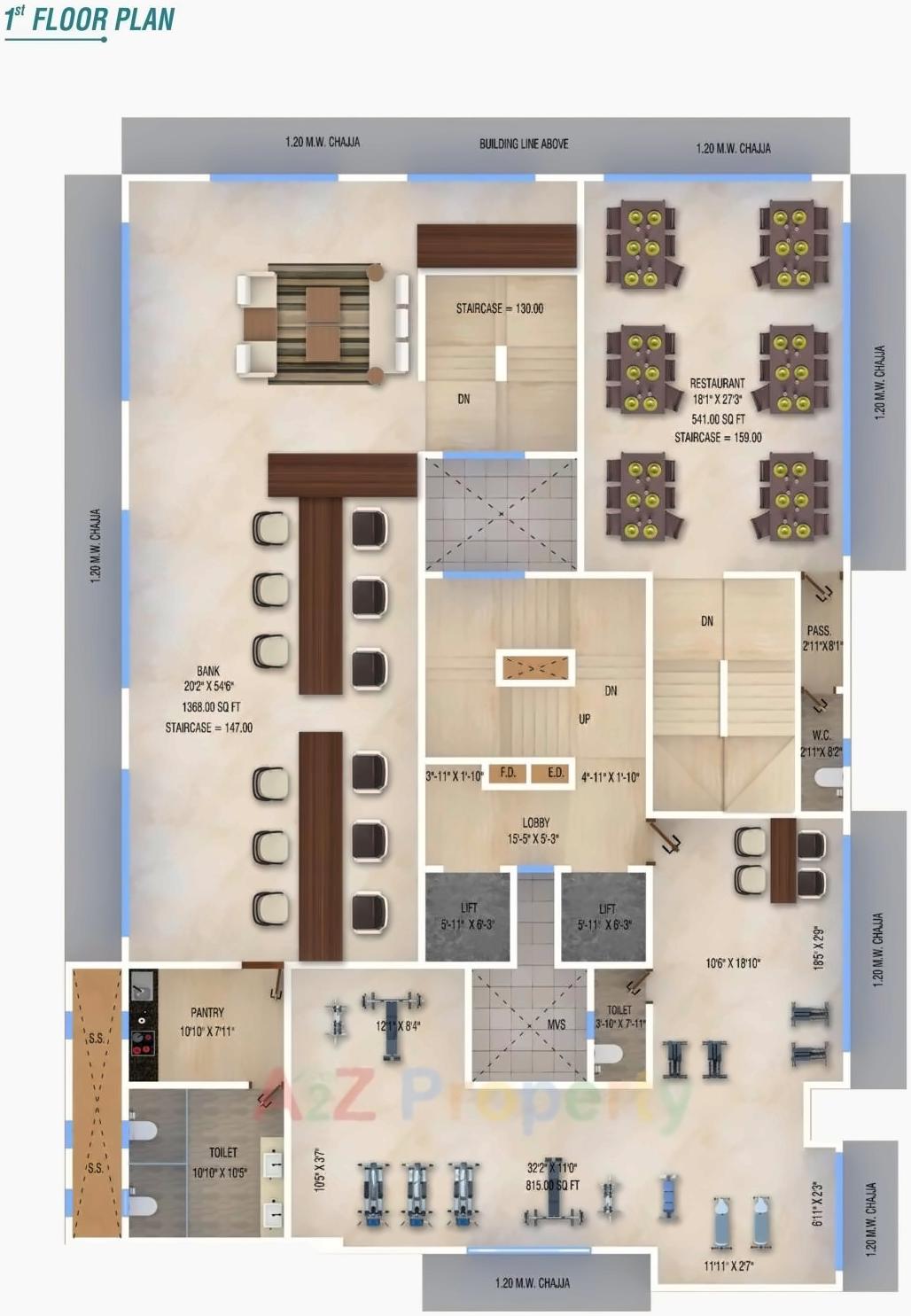 Layout of real estate project Bhavya Heights located at Borivali, MumbaiSuburban, Maharashtra
