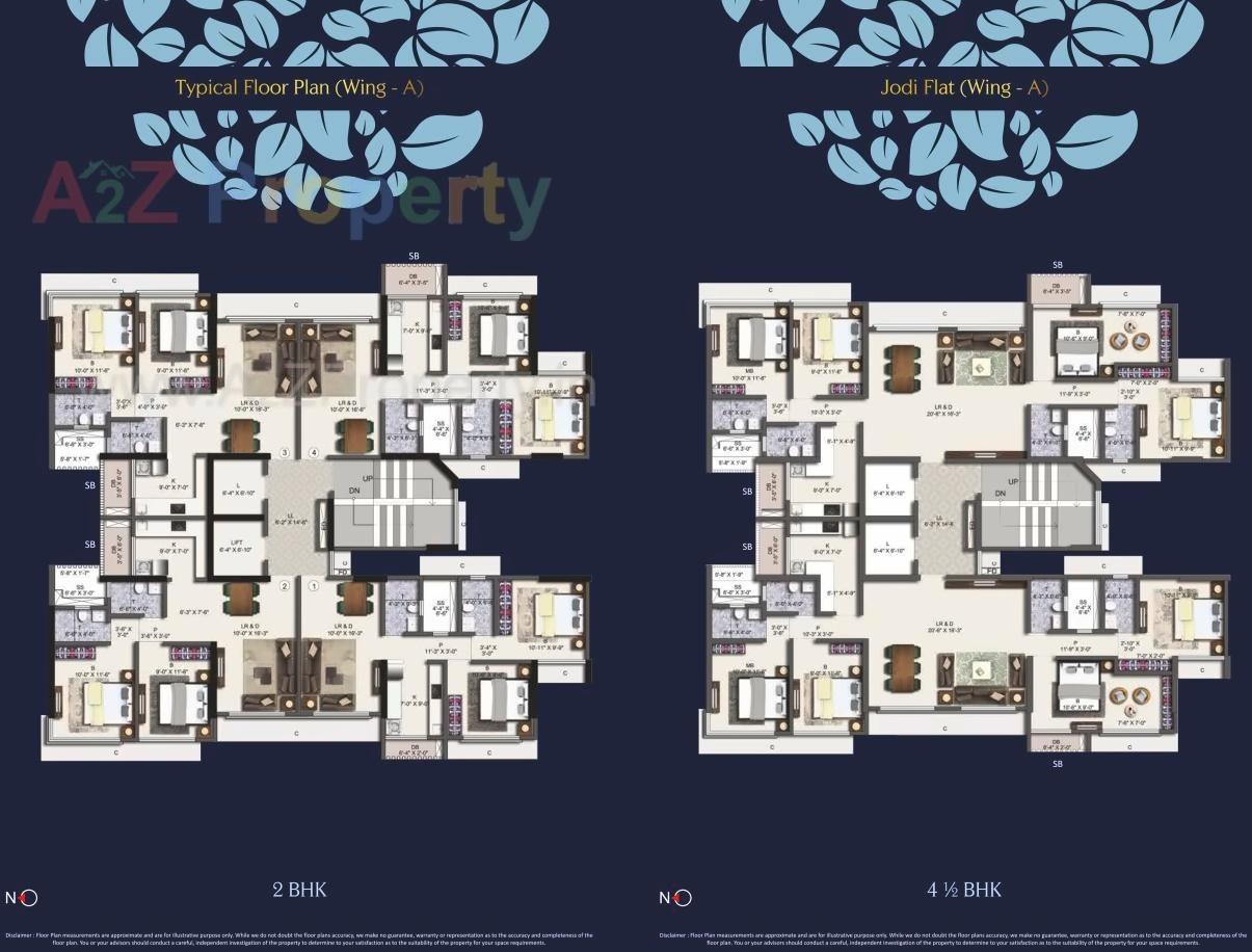 Layout of real estate project Blumen located at Kurla, MumbaiSuburban, Maharashtra