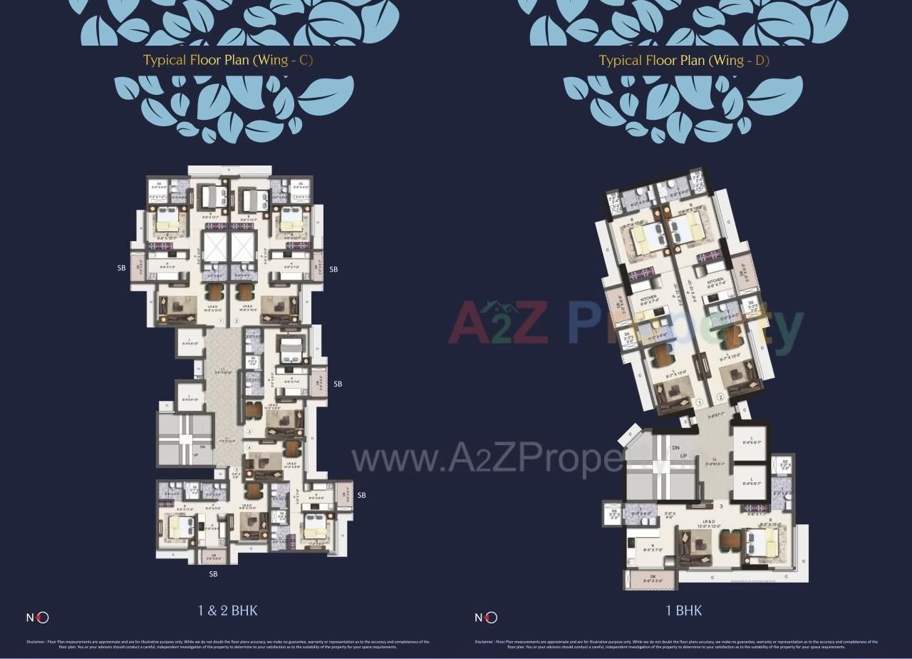 Layout of real estate project Blumen located at Kurla, MumbaiSuburban, Maharashtra