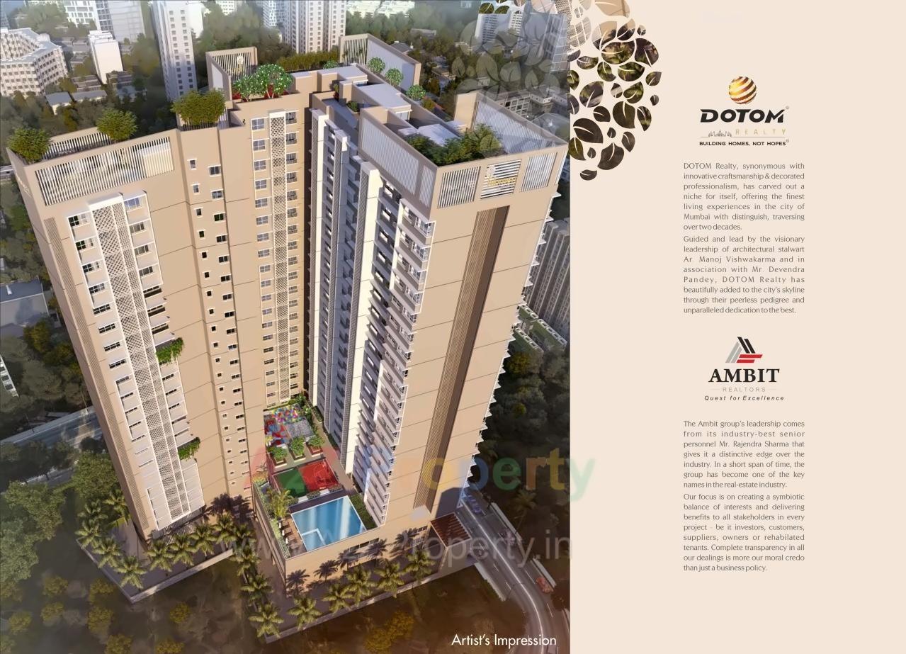 3D Elevation of real estate project Blumen located at Kurla, MumbaiSuburban, Maharashtra