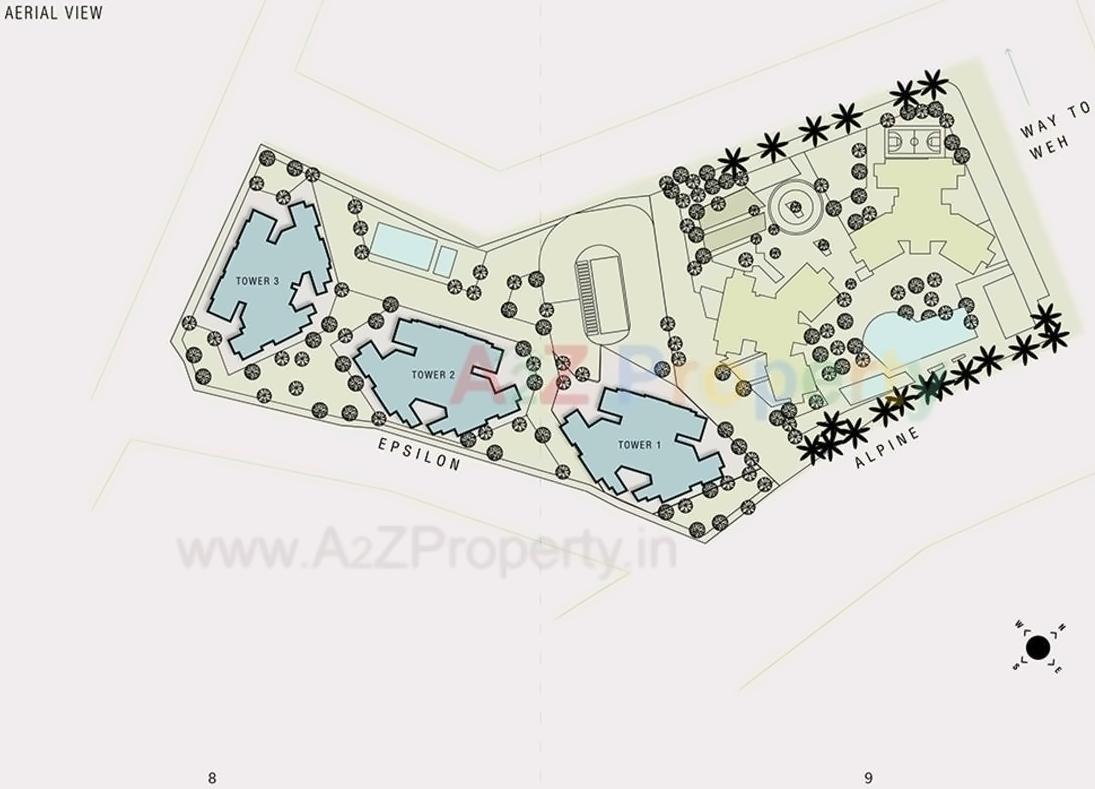 Layout of real estate project A Epsilon located at Borivali, MumbaiSuburban, Maharashtra