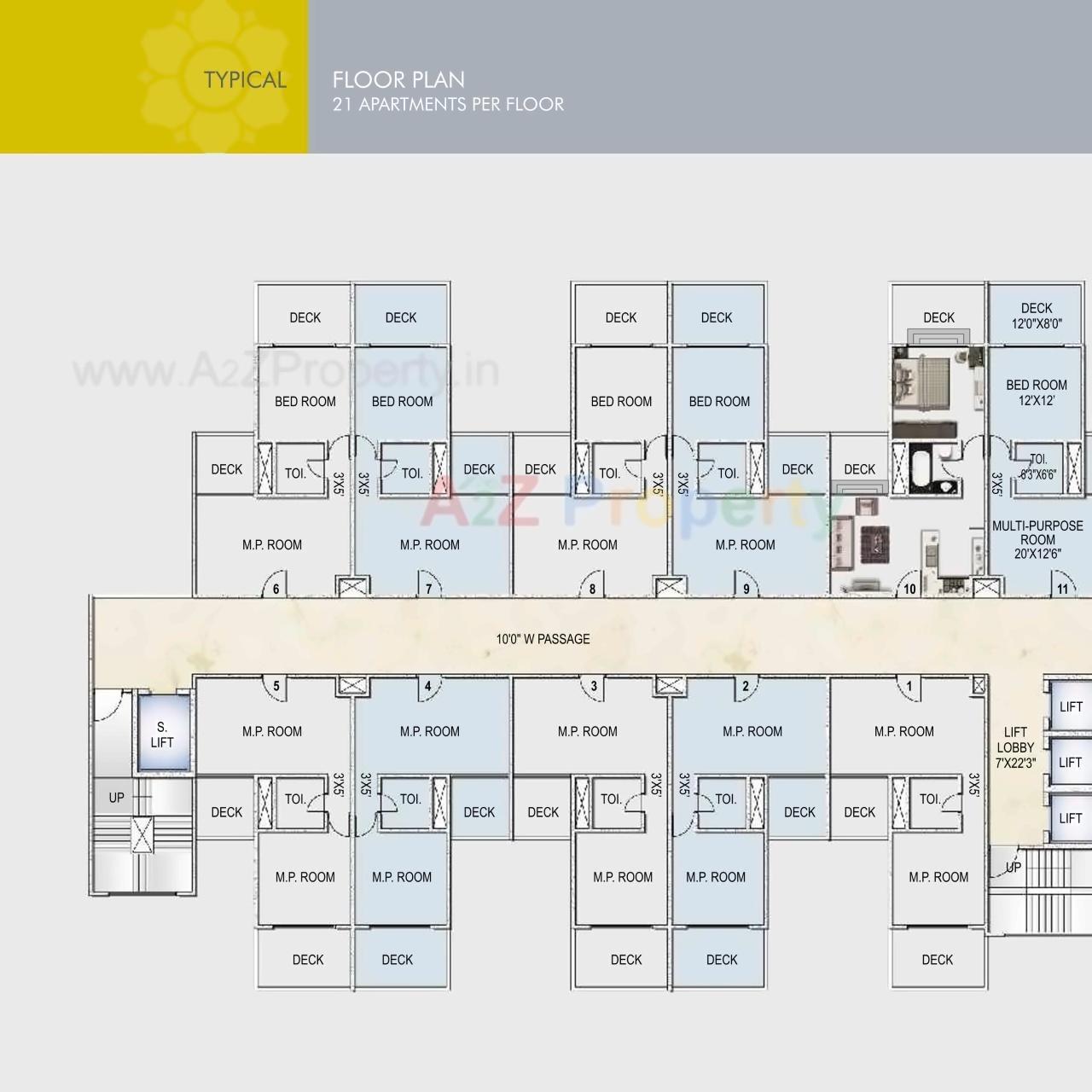 Layout of real estate project Callista located at Andheri, MumbaiSuburban, Maharashtra