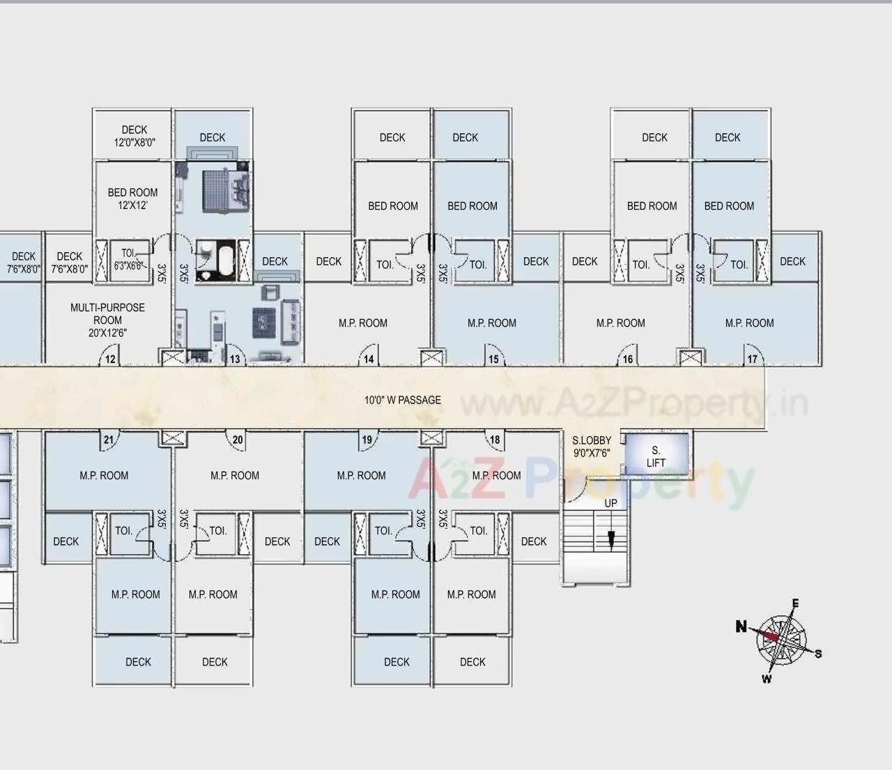 Layout of real estate project Callista located at Andheri, MumbaiSuburban, Maharashtra