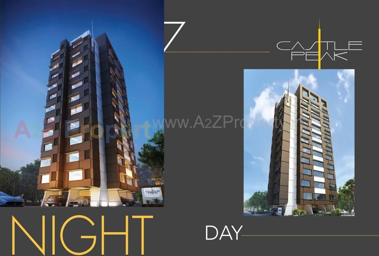 3D Elevation of real estate project Castle Peak located at Kurla, MumbaiSuburban, Maharashtra