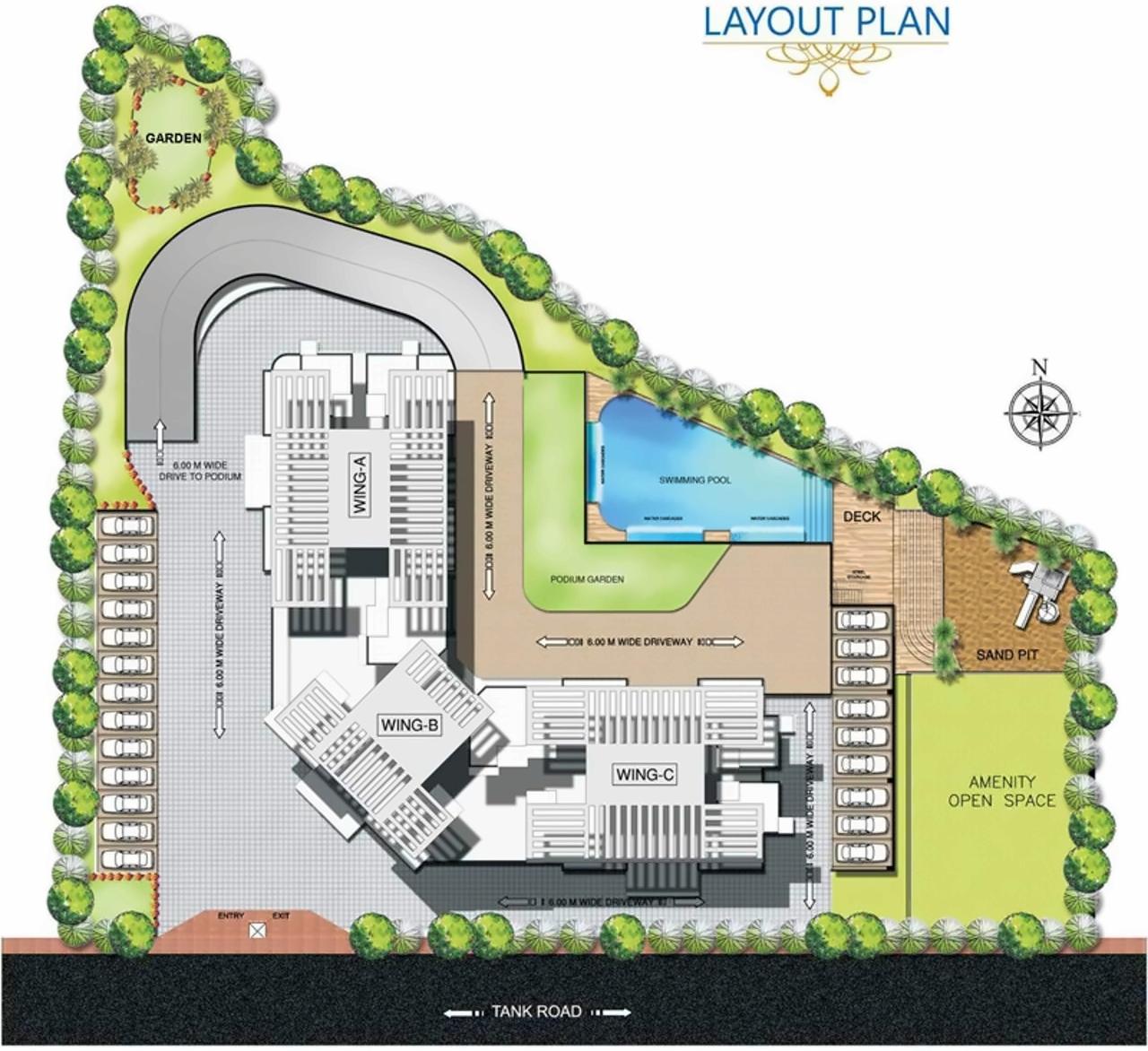 Layout of real estate project Celestial located at Kurla, MumbaiSuburban, Maharashtra