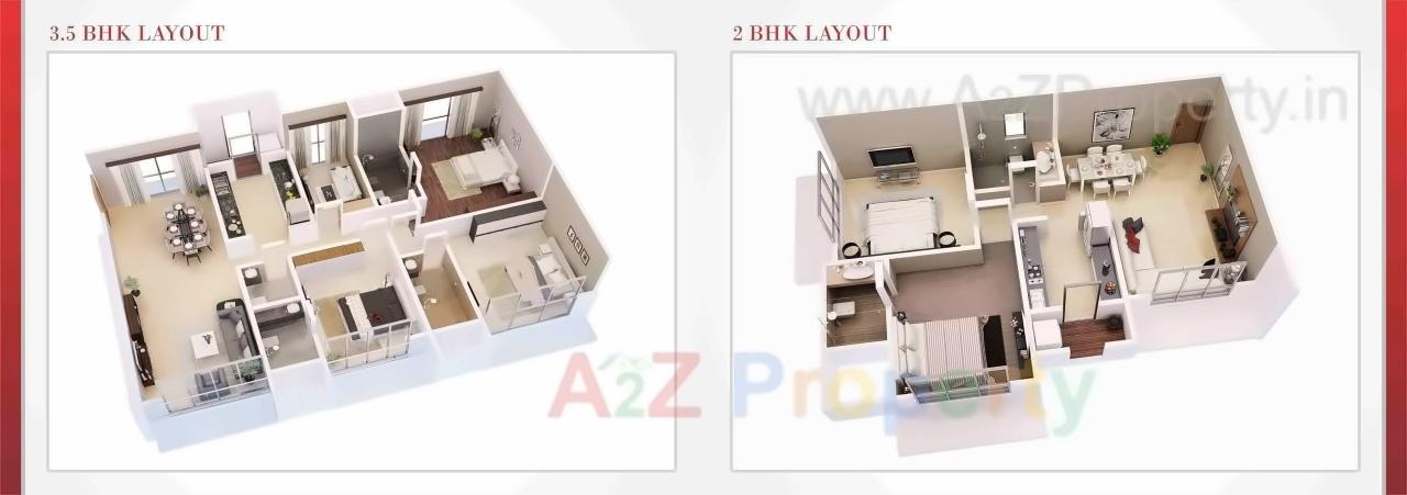 Layout of real estate project Centrico located at Borivali, MumbaiSuburban, Maharashtra