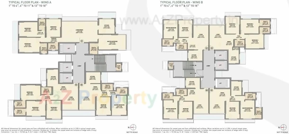 Layout of real estate project Chandak Stella located at Borivali, MumbaiSuburban, Maharashtra