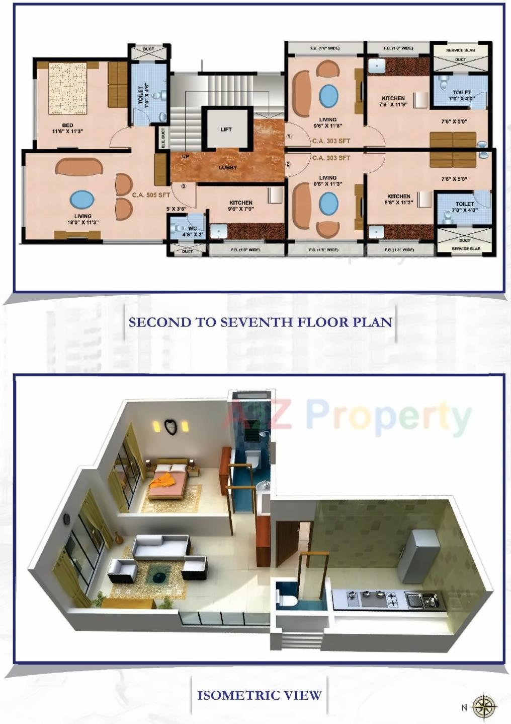 Layout of real estate project Chaurang Shraddha located at Kurla, MumbaiSuburban, Maharashtra