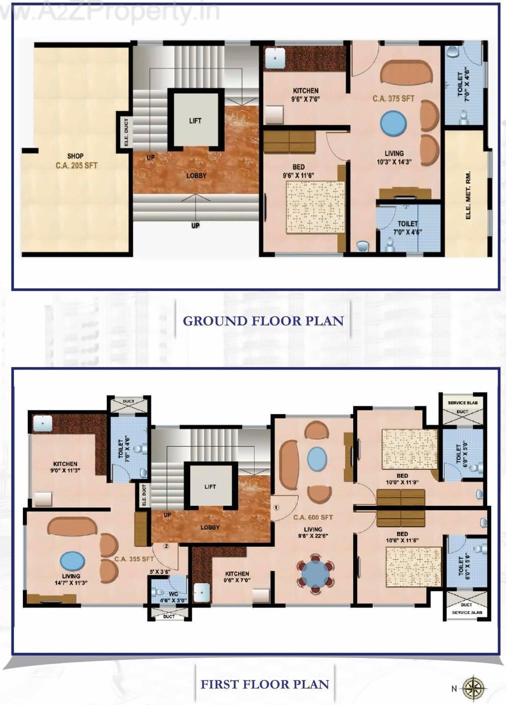 Layout of real estate project Chaurang Shraddha located at Kurla, MumbaiSuburban, Maharashtra
