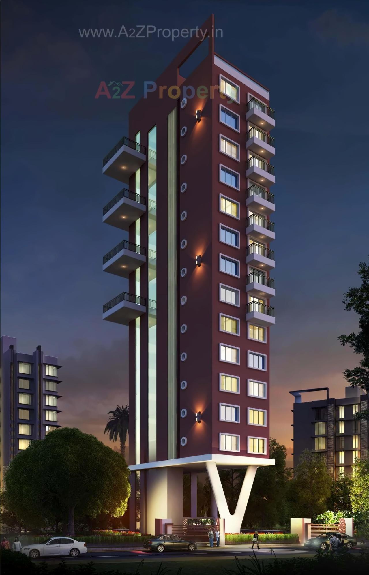 3D Elevation of real estate project Chaurang Sunshine located at Greater-mumbai-m-corp-part-802794, MumbaiSuburban, Maharashtra
