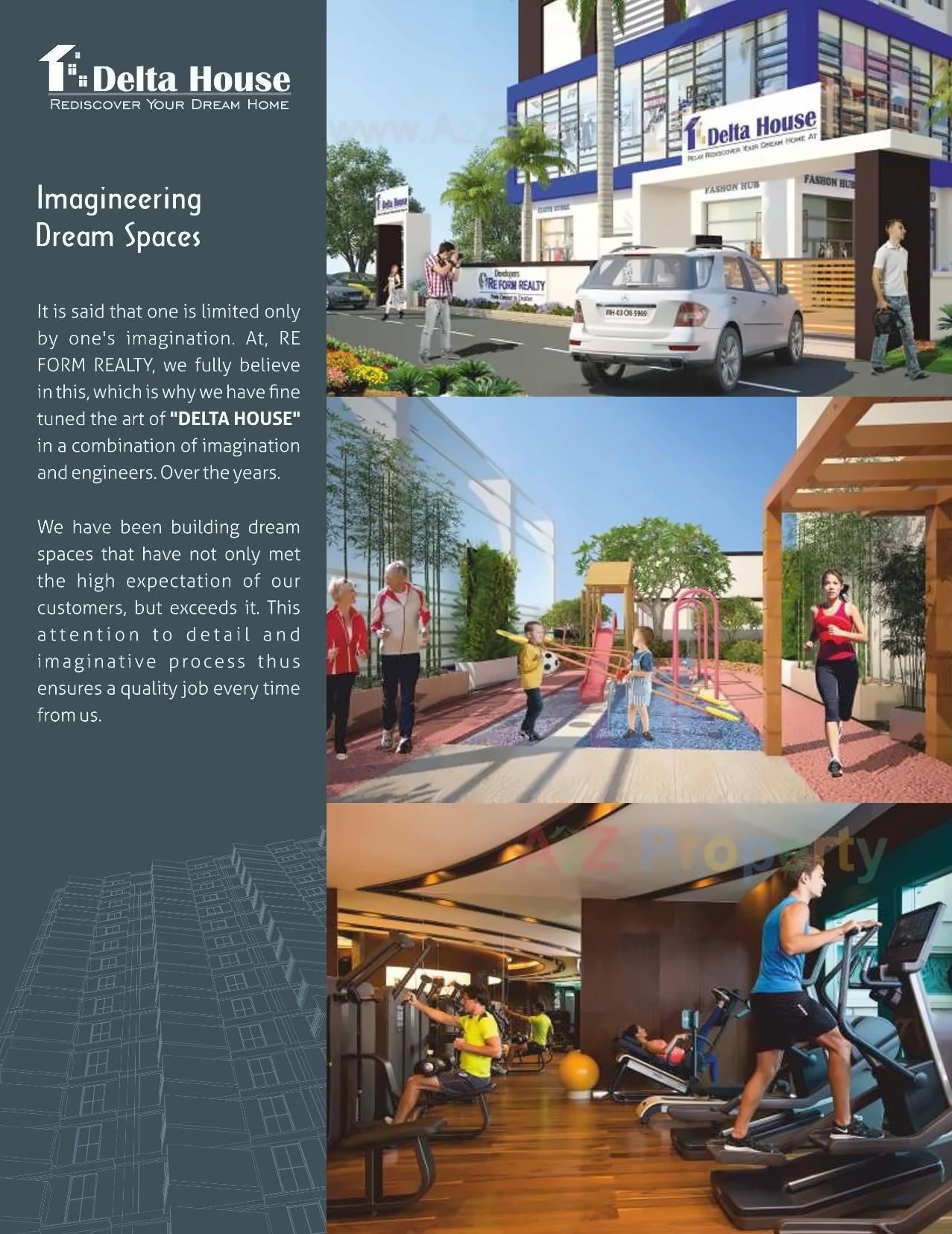 3D Elevation of real estate project Delta House located at Borivali, MumbaiSuburban, Maharashtra