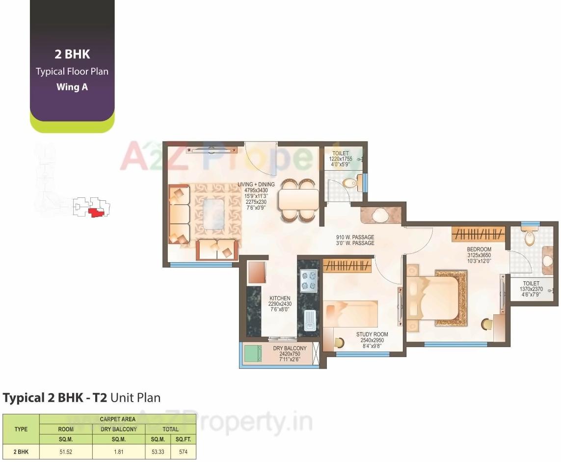 Layout of real estate project Dsk Madhukosh located at Kurla, MumbaiSuburban, Maharashtra