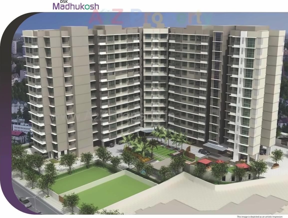 3D Elevation of real estate project Dsk Madhukosh located at Kurla, MumbaiSuburban, Maharashtra