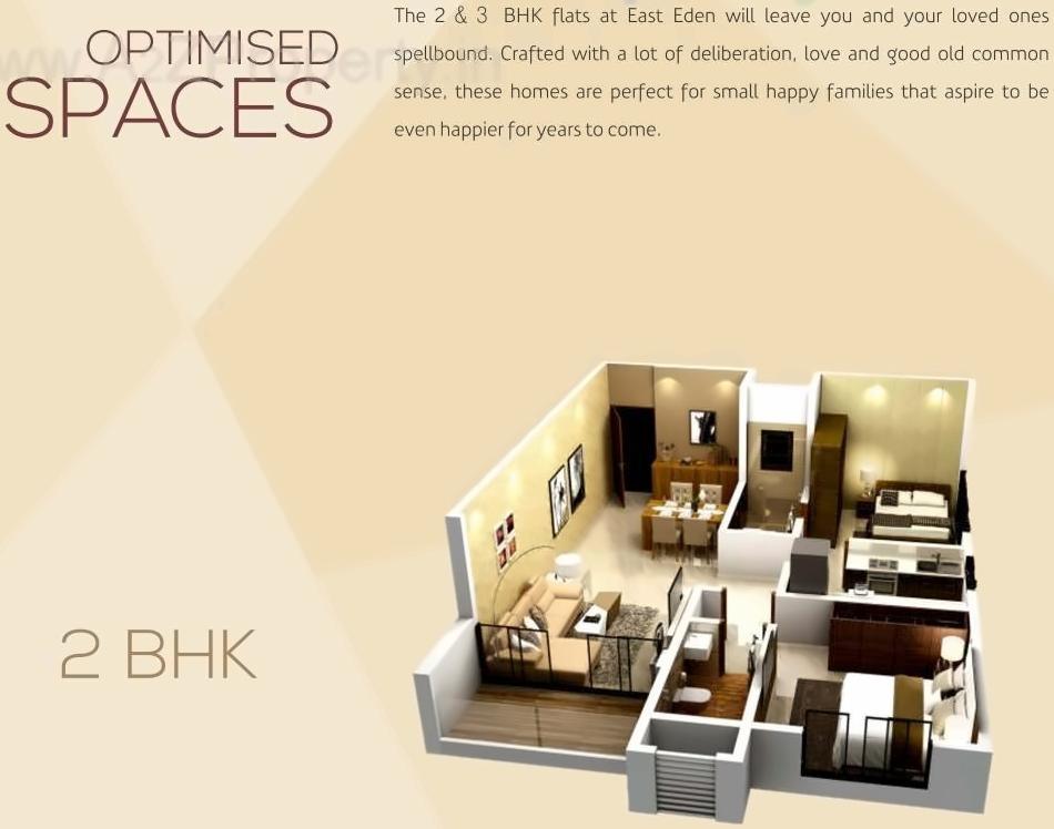 Layout of real estate project East Eden located at Andheri, MumbaiSuburban, Maharashtra