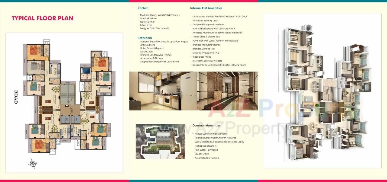 Layout of real estate project Ekta Apartment Upto 17th Floor located at Borivali, MumbaiSuburban, Maharashtra