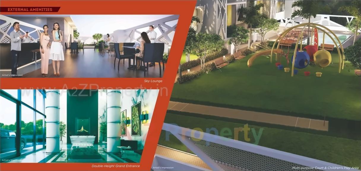 3D Elevation of real estate project Ekta Trinity located at Andheri, MumbaiSuburban, Maharashtra