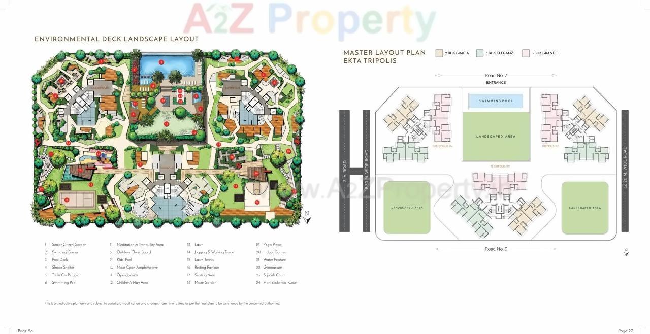 Layout of real estate project Ekta Tripolis located at Borivali, MumbaiSuburban, Maharashtra