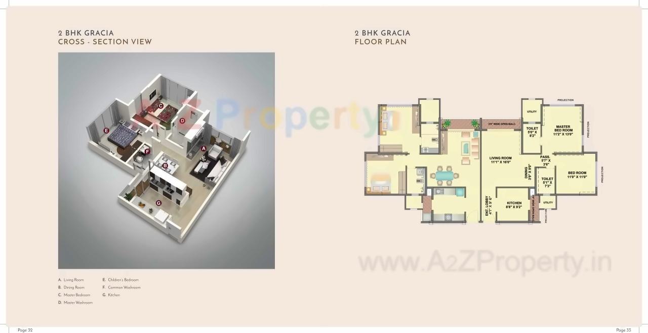 Layout of real estate project Ekta Tripolis located at Borivali, MumbaiSuburban, Maharashtra