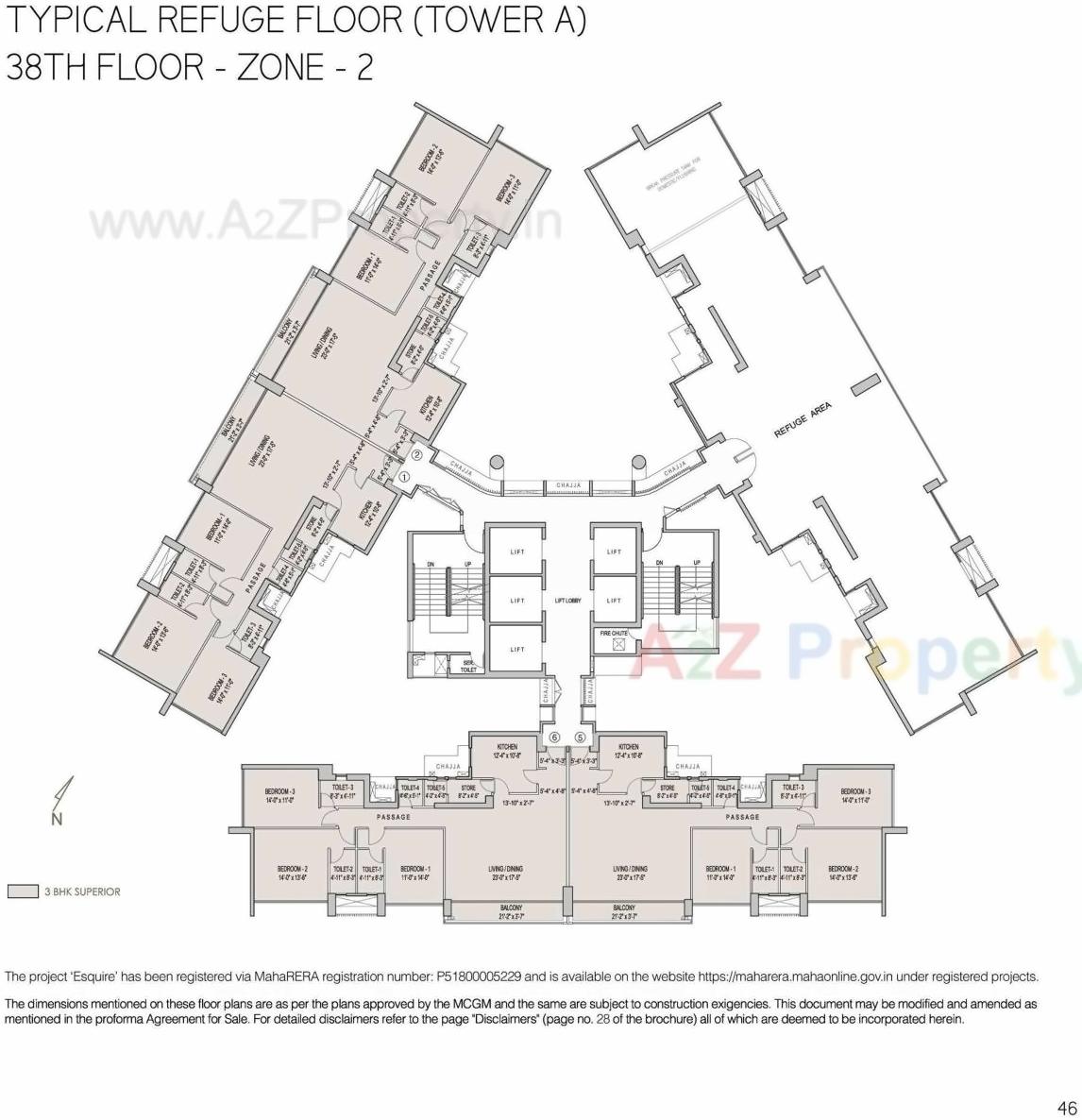 Layout of real estate project Esquire located at Borivali, MumbaiSuburban, Maharashtra
