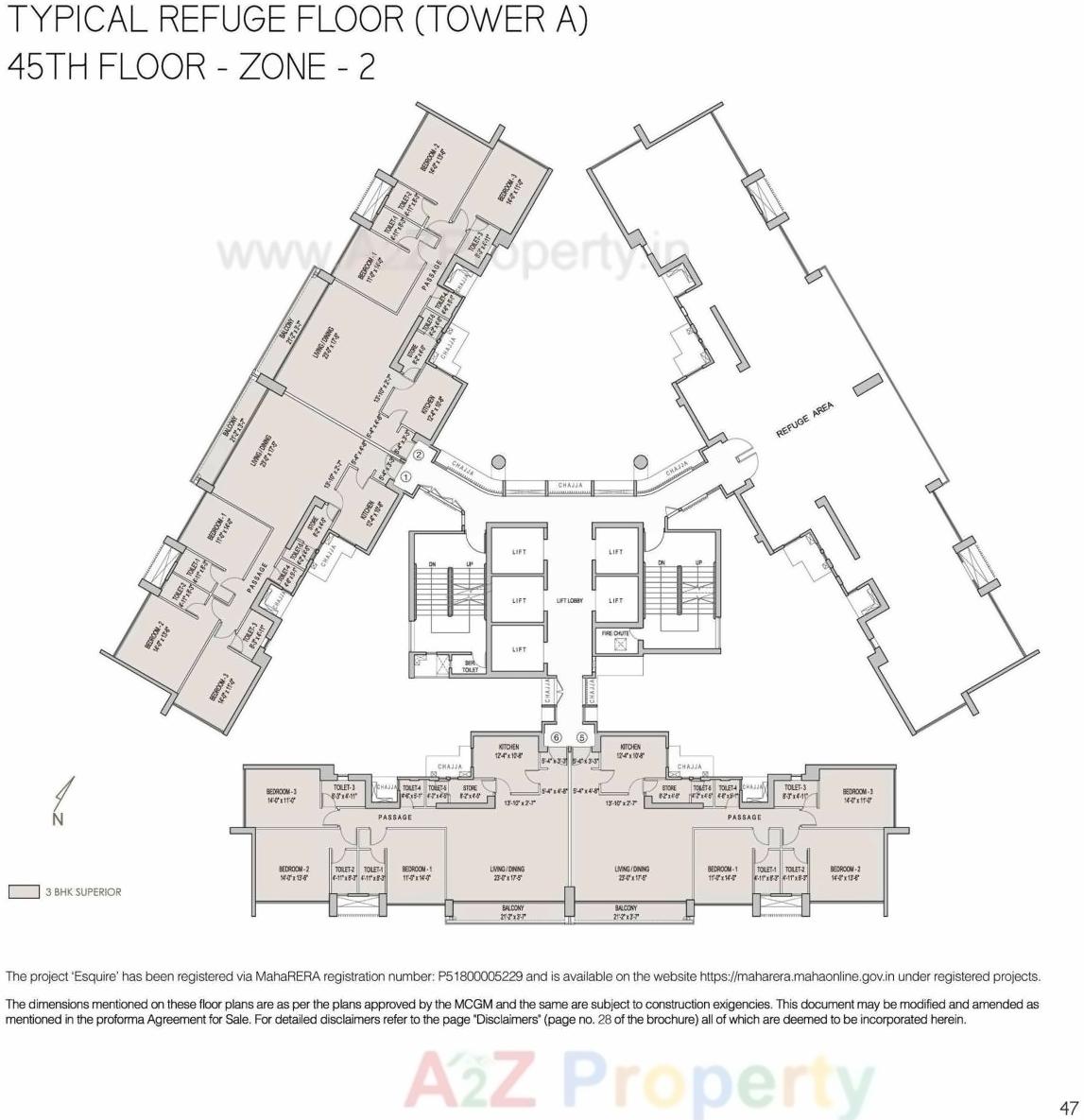 Layout of real estate project Esquire located at Borivali, MumbaiSuburban, Maharashtra