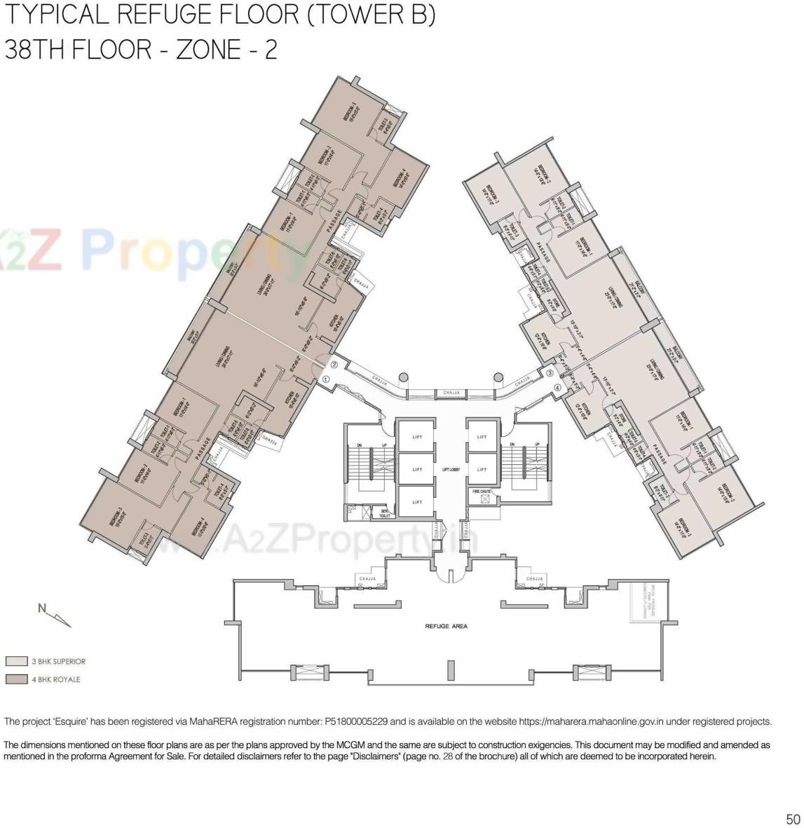 Layout of real estate project Esquire located at Borivali, MumbaiSuburban, Maharashtra