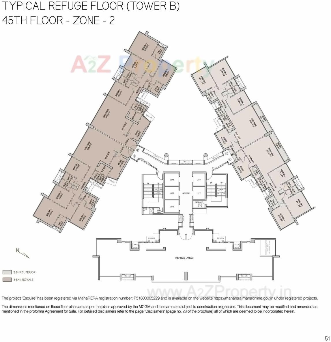 Layout of real estate project Esquire located at Borivali, MumbaiSuburban, Maharashtra