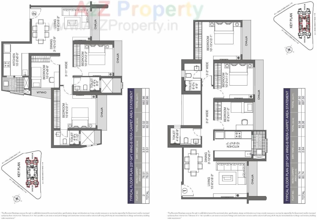 Layout of real estate project Evershine Crown located at Borivali, MumbaiSuburban, Maharashtra